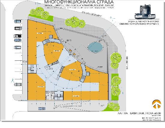 продава парцел с готов проект за многофункционална сграда